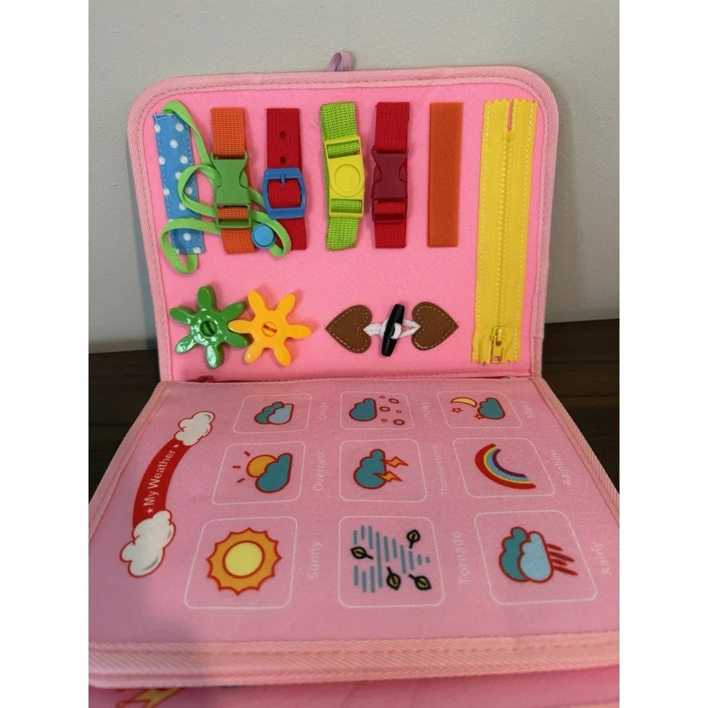 Montessori Busy Book for Toddlers, Quiet Book, Early learning toy w/activities